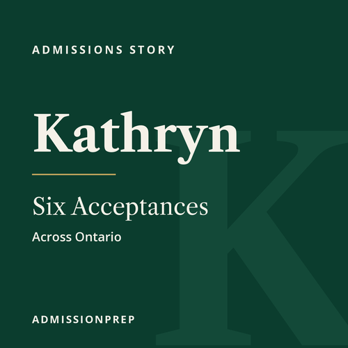 How Kathryn Got Into Every Program She Applied To